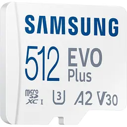 Карта пам`яті MicroSDXC 512GB UHS-I/U3 Class 10 Samsung Evo Plus R160MB/s + SD-адаптер (MB-MC512SA/EU) - мініатюра 10