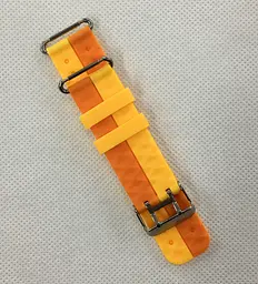 Силіконовий ремінець для дитячих годин Smart Kids Q60/Q80/Q90/Q100 Orange Yellow - мініатюра 3