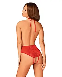 Боді Obsessive Dagmarie M/L червоний - мініатюра 2