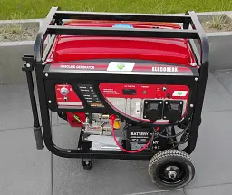 Бензиновий генератор GASOLINE SL6500EDX (5.0-5.5 кВт) з колесами + Електростартер - мініатюра 4