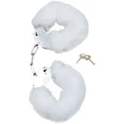 Наручники Fetish B - Series Furry Cuffs (білий)