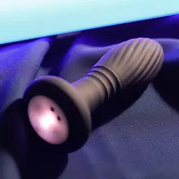 Анальна пробка - Thrusting Anal Plug Black - мініатюра 2