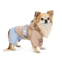 Дощовик Pet Fashion Tina для дівчаток розмір XS2 бежевий/блакитний - мініатюра 2