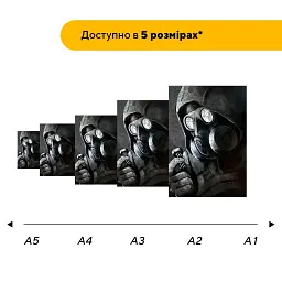 Дерев'яний фігурний пазл puzzlean Голоси радіації, А3, Дерев'яна коробка 200 елементів - мініатюра 2