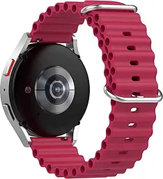 Універсальний ремінець для смарт-годинників Ocean Band 22mm Wine Red [84753] - мініатюра 3