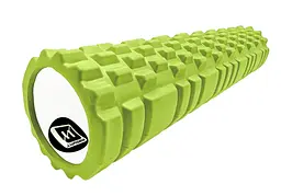 Масажний ролер EasyFit Grid Roller 60 см v.3.1 салатовий