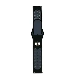 Ремінець Nike Sport 20 mm Watch Active / Galaxy S4 42 mm / Gear S2 / Xiaomi Amazfit Black / Cool Gra - мініатюра 2