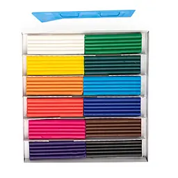Пластилін 12 кольорів, 192 грам, стек, Захоплення, 99IDEAS - мініатюра 4