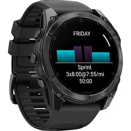 Смарт-годинник Garmin Fenix 8 AMOLED 51mm Slate Gray with Black Silicone Band (010-02905-00) [115050] - мініатюра 3