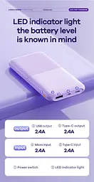 УМБ павербанк Power Bank Remax RPP-23 10000 mAh Black (18174-hbr) - мініатюра 5