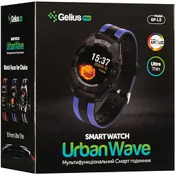Смарт-годинник Gelius Pro GP-L3 (URBAN WAVE) Black/Grey - мініатюра 3