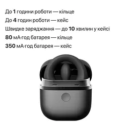 Ерекційне смарт-віброкільце Zalo Apis Obsidian Black, до 4 годин роботи, зарядний кейс - мініатюра 9