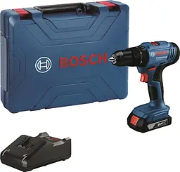 Акумуляторний ударний дриль-шурупокрут Bosch GSB 183-LI Professional з акб GBA 18V 2 Ah і з/п GAL 18V-20, в кейсі