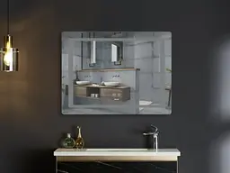 Дзеркало Mixxus STYLE MR13-70x50-REVERSE з LED Touch, Anti-fog, димером, регулюванням яскравості (MI6665) - мініатюра 5