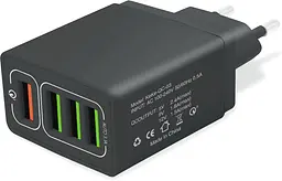 Блок живлення на 4 порти USB QC-04 сила струму 6.2 A - мініатюра 4