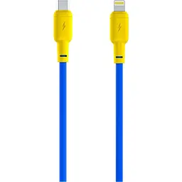 Кабель Gelius Full Silicon Type-C to Lightning GP-UCN001CL 1.2 м Yellow/Blue