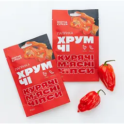 Чипси Знатна Курка ХрумЧІ з м'яса курчат-бройлерів сушені паприка 30 г - мініатюра 2