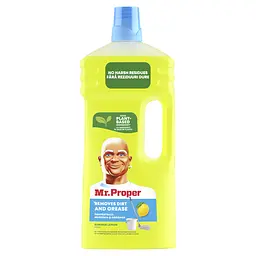 Набір: рідкий миючий засіб Mr. Proper для прибирання підлоги та стін Лимон 3 л (2 x 1.5 л) - мініатюра 3