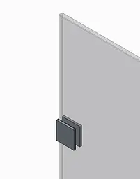Двері в нішу Koer SR SD04-100x200-TR-01 прозоре скло Easy Clean 10 мм, хром KR5386, універсальні, прозорий, хром - мініатюра 2