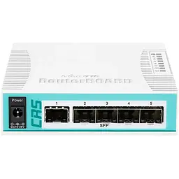 Комутатор Mikrotik CRS106-1C-5S (400Mhz/128Mb, 5xSFP, 1xCombo)