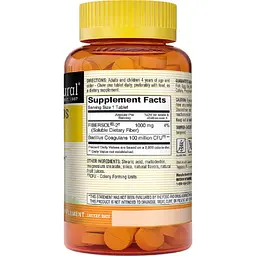 Пробіотик з клітковиною для дітей Mason Natural Healthy Kids Probiotic With Fiber 60 жувальних пігулок - мініатюра 2