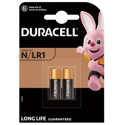 Батарейка Duracell N 1.5V лужна LR1/E90/4001/AM5/MN9100 2 шт. в упаковці (5007465)