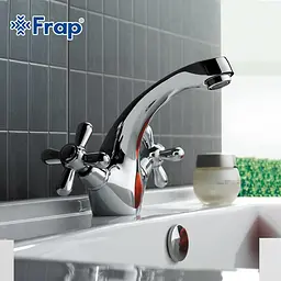 Змішувач для умивальника Frap F1025 хром - мініатюра 2
