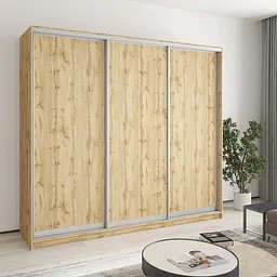 Шафа-купе тридверна MebelStar Стандарт AL 3ДСП 230x60x210 см Дуб тахо (MBS-4222)