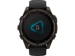 Спортивний годинник Garmin Fenix 8 47mm Solar Sapphire Carbon Gray DLC Titanium w. Black/Pebble Gray S. Band (010-02906-10/11) - мініатюра 2