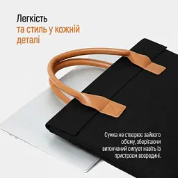 Сумка для ноутбука ColorWay Stylish 15.6" Black (CW-LBS156-BK) - мініатюра 6