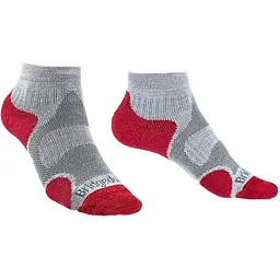 Шкарпетки Bridgedale Trail Sport LW Ankle Wmn Grey/Red L (1053-710606.812.L)