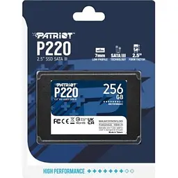 Накопичувач SSD 2.5" 256GB P220 Patriot (P220S256G25) - мініатюра 4