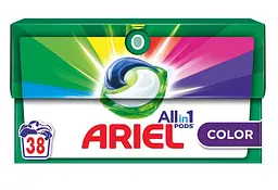 Гель рідкий в розчинних капсулах Ariel чистота та свіжість для кольорового 38х17.6 г - мініатюра 2