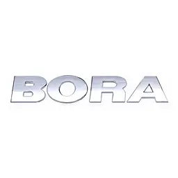 Емблема напис BORA для Volkswagen (1998-2020р) Хром 127х22 мм на скотчі (Завод) - мініатюра 2