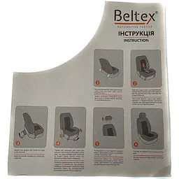 Чохли універсальні закриті Beltex Bolid для передніх сидінь Темно - Сірі 2 шт (BX61310) - мініатюра 7