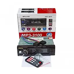 Автомагнітола MP3-3100 1 DIN з Bluetooth, FM, USB, AUX, SD, пультом, 4×50 Вт - мініатюра 5