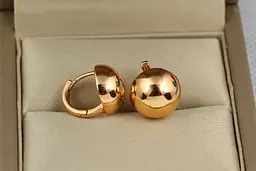 Сережки Xuping Jewelry кульки 12 мм золотисті