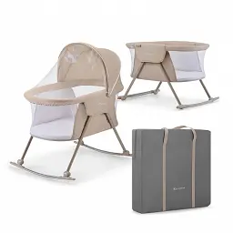Дитяче ліжечко колиска KiderKraft Lovi Beige - мініатюра 2