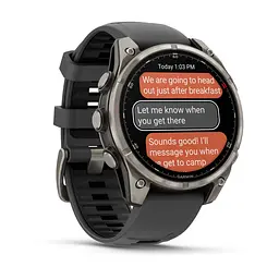 Смарт-годинник Garmin Fenix 8 Pro 47 mm AMOLED Titanium with Graphite/Black (010-03198-10/11) - мініатюра 2