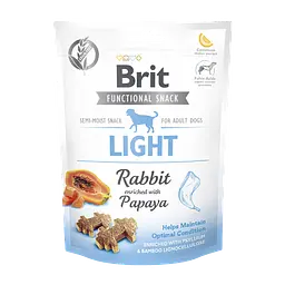 Функціональні ласощі для собак Brit Care Light з кроликом і папаєю 150 г (111419)