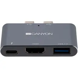 Порт-реплікатор Canyon Docking Station with 3 ports, Thunderbolt 3, Input 100-240V (CNS-TDS01DG)