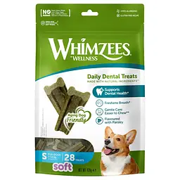 Натуральні ласощі для зубів собак WHIMZEES Soft Daily Dental Treats, S 28 шт.