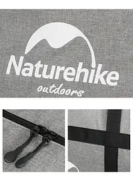 Сумка-баул Naturehike (NH17S021-M) 45л - сіра - мініатюра 3