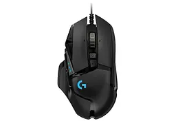 Миша комп'ютерна дротова ігрова Logitech G502 HERO з підсвічуванням / 11 програмованих кнопок / DPI 25600 / Чорний (910-005474) - мініатюра 2