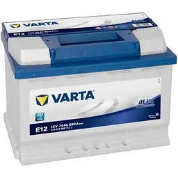 Автомобільний акумулятор Varta Blue Dynamic 74Ah +/- 680EN E12