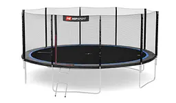 Батут Hop-Sport 16ft (488см) чорно-синій з зовнішньою сіткою - мініатюра 4