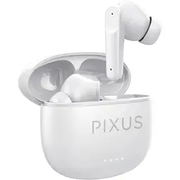 Навушники бездротові Band TWS, White, Bluetooth 5.3, мікрофон Pixus teh0027983 - мініатюра 2