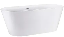 Ванна акрилова окремостояча Rea Milano 170x73 white REA-W2001, Білий - мініатюра 3