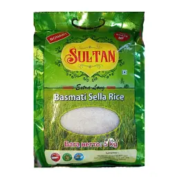 Рис Басматі Sultan Basmati Sella Rice пропарений 5 кг