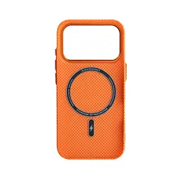 Чохол ArmorStandart LikeCarbon2 MagCase для Apple iPhone 17 Pro Kevlar Orange (ARM88556) - мініатюра 2